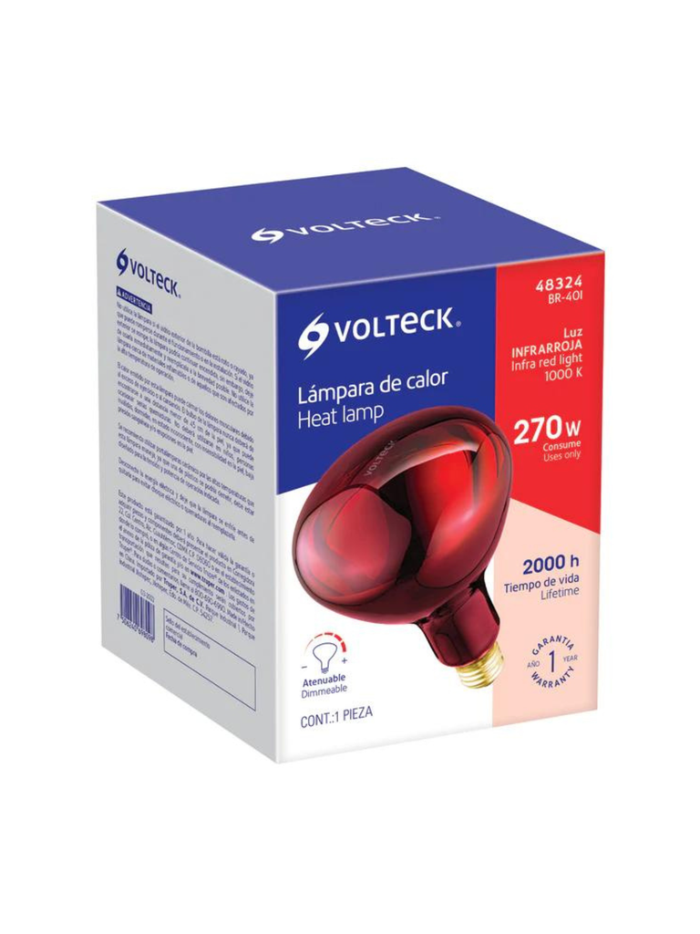 TRU - LÁMPARA BR-40 250 W TIPO REFLECTOR INFRARROJO TERAPÉUTICO VOLTECK
