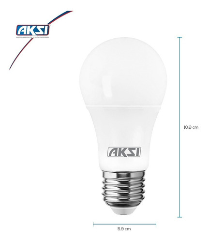 AKS- FOCO LED A19 5W LUZ CALIDA