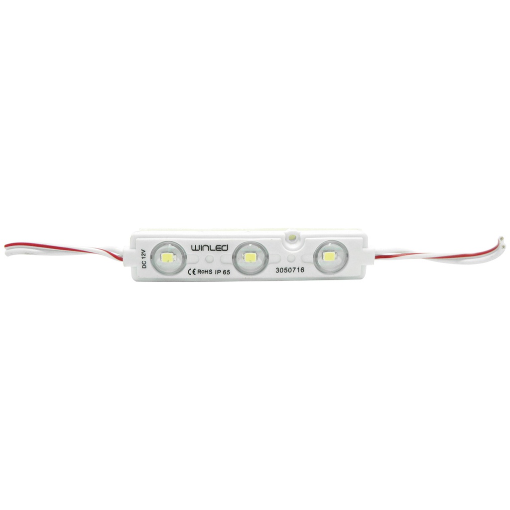 FULL- (WINLED) PAQUETE DE 100 MÓDULOS DE 3 LEDS SMD EXTERIOR BLANCO CÁLIDO