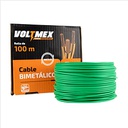 VLTMX- CABLE BIMETALICO CAL 14 VERDE MTS