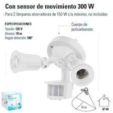 TRU- LUMINARIO PARA INTERPERIE 300W SENSOR DE MOVIMIENTO