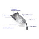 TRU- LUMINARIO SUBURBANO CON BRAZO 45W VOLTECH