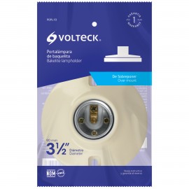 TRU- PORTALÁMPARA DE BAQUELITA 3/4 , VOLTECK