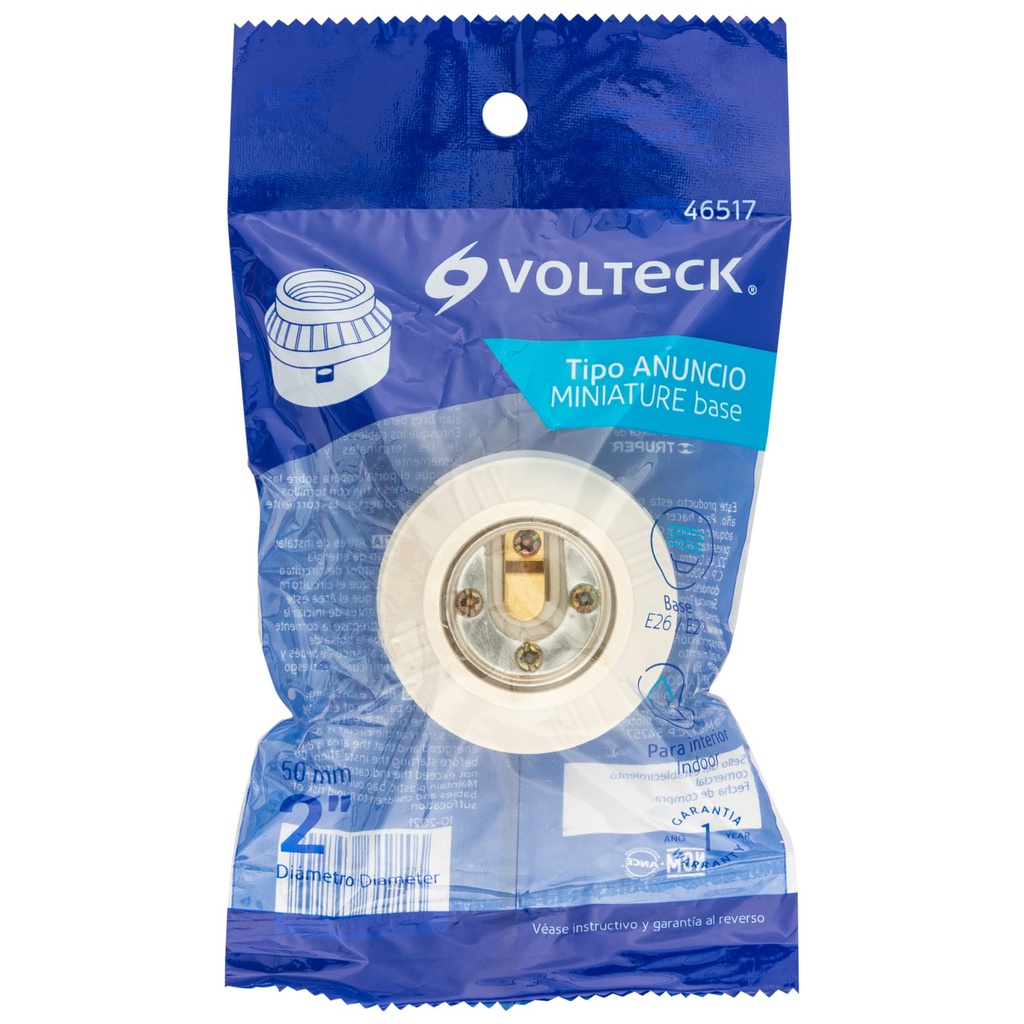 TRU- PORTALÁMPARA DE BAQUELITA, TIPO ANUNCIO, VOLTECK