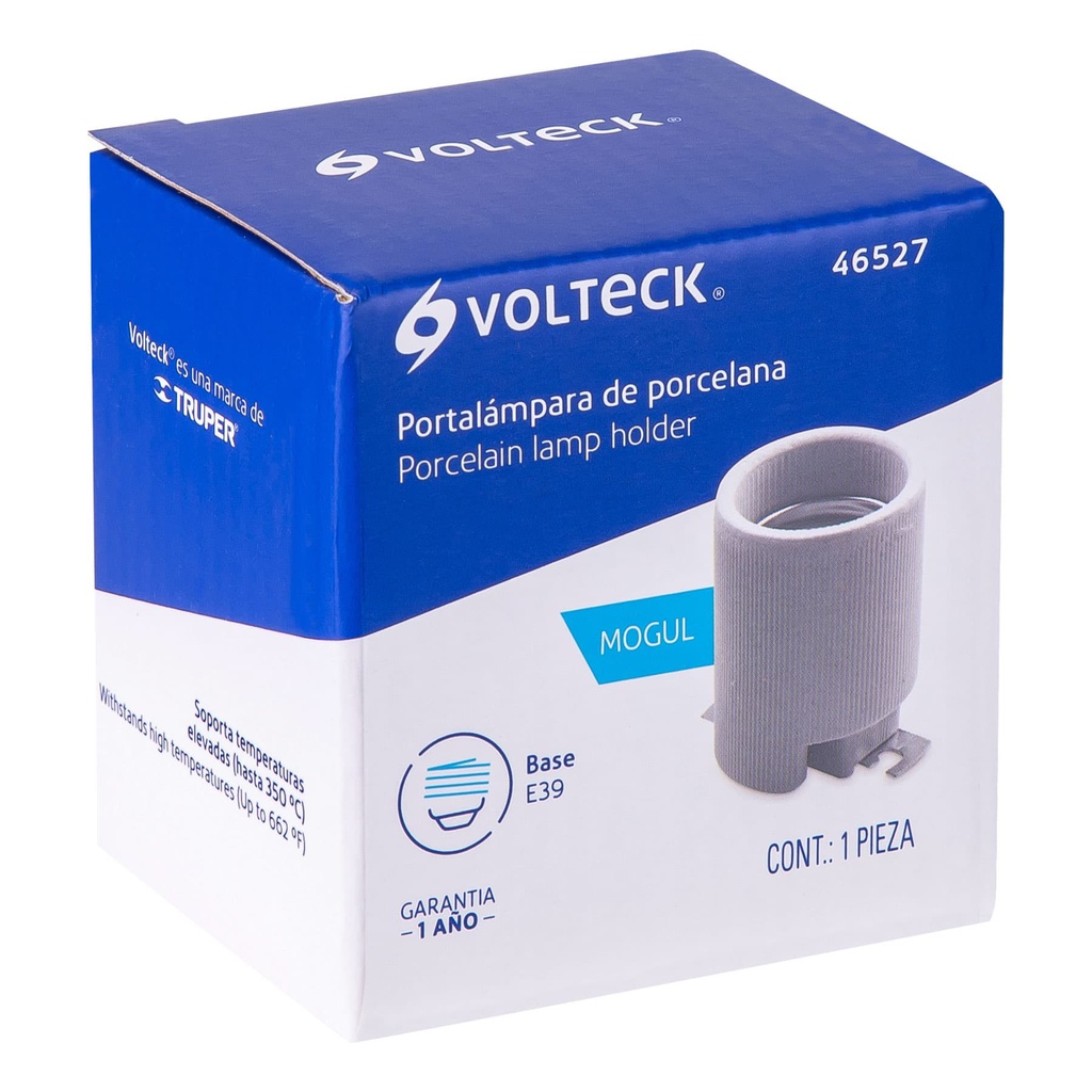 TRU- PORTALÁMPARA DE PORCELANA, BASE TIPO MOGUL (E39) VOLTECH