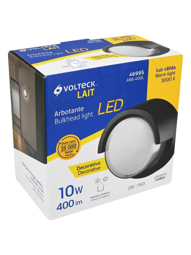 TRU- ARBOTANTE DECORATIVO DE LED 10 W LUZ CALIDA VOLTECK