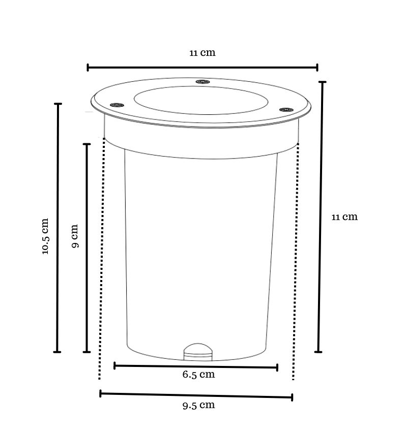 INN- EMPOTRABLE PISO EXTERIOR SATIN GU10