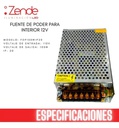 ZEN- FUENTE DE PODER PARA INTERIOR 12V 8A 100W IP20