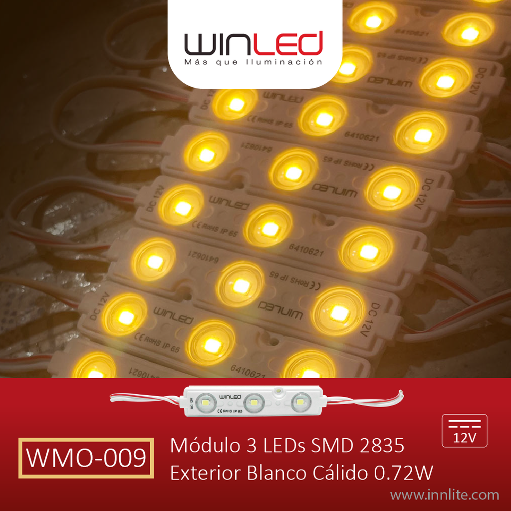 WIN- MÓDULO 3 LEDS SMD2835 110-140VCA 1.6W BC