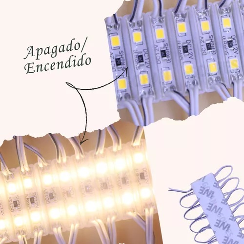 TSH- MODULO LED MINI 2 LEDS 2835 CALIDO