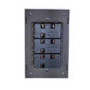 INN - PLACA LUXURY APAGADOR DE 3 INTERRUPTORES 3 VÍAS COLOR NEGRO