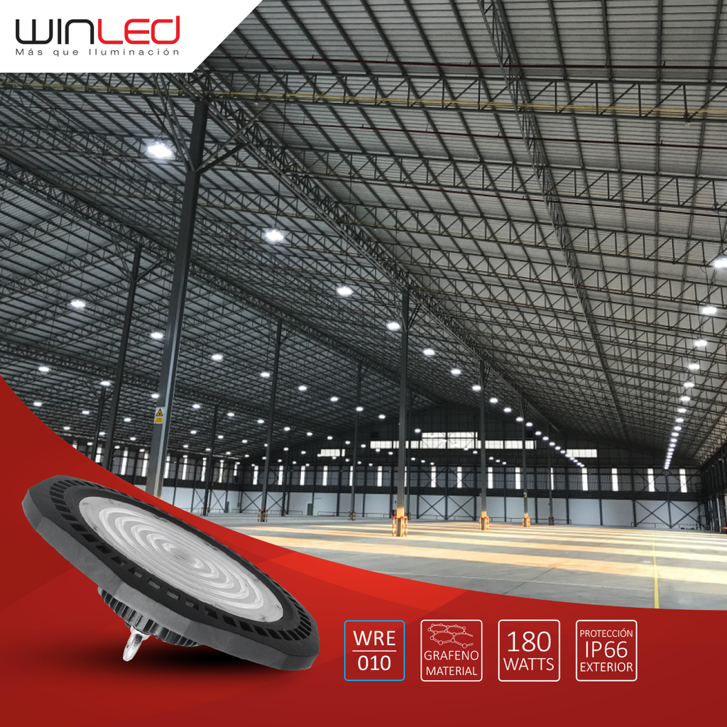 WIN- CAMPANA INDUSTRIAL LED  180w EXTERIOR BF