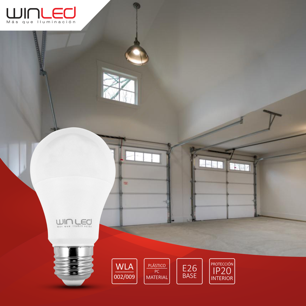 WIN- LÁMPARA LED BULBO E26 10W BLANCO FRÍO