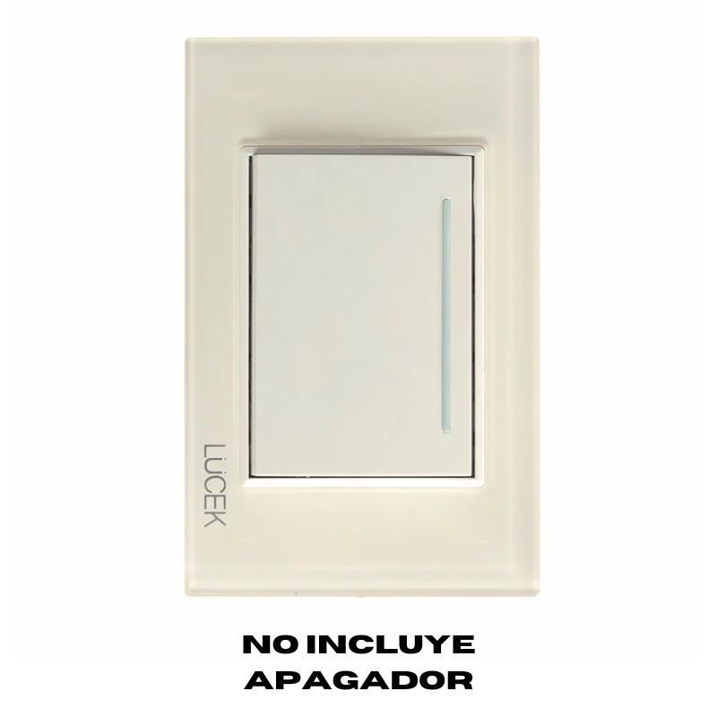 LCK- PLACA METÁLICA DE 3 MÓDULOS COLOR HUESO