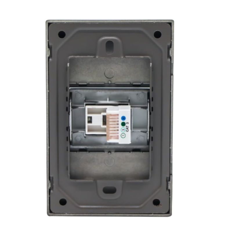 INN - PLACA CONTACTO RED LAN TIPO RJ45 NEGRO