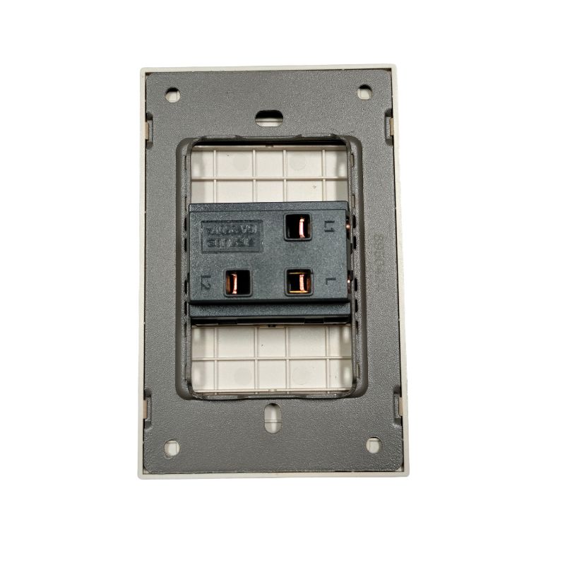 INN - PLACA LUXURY APAGADOR DE 1 INTERRUPTOR 3 VÍAS COLOR GRIS OXFORD