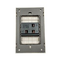 INN - PLACA LUXURY APAGADOR DE 1 INTERRUPTOR 3 VÍAS COLOR GRIS OXFORD