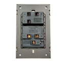 INN - PLACA LUXURY DE CONTACTO Y APAGADOR 1 INTERRUPTOR 3 VÍAS COLOR GRIS OXFORD