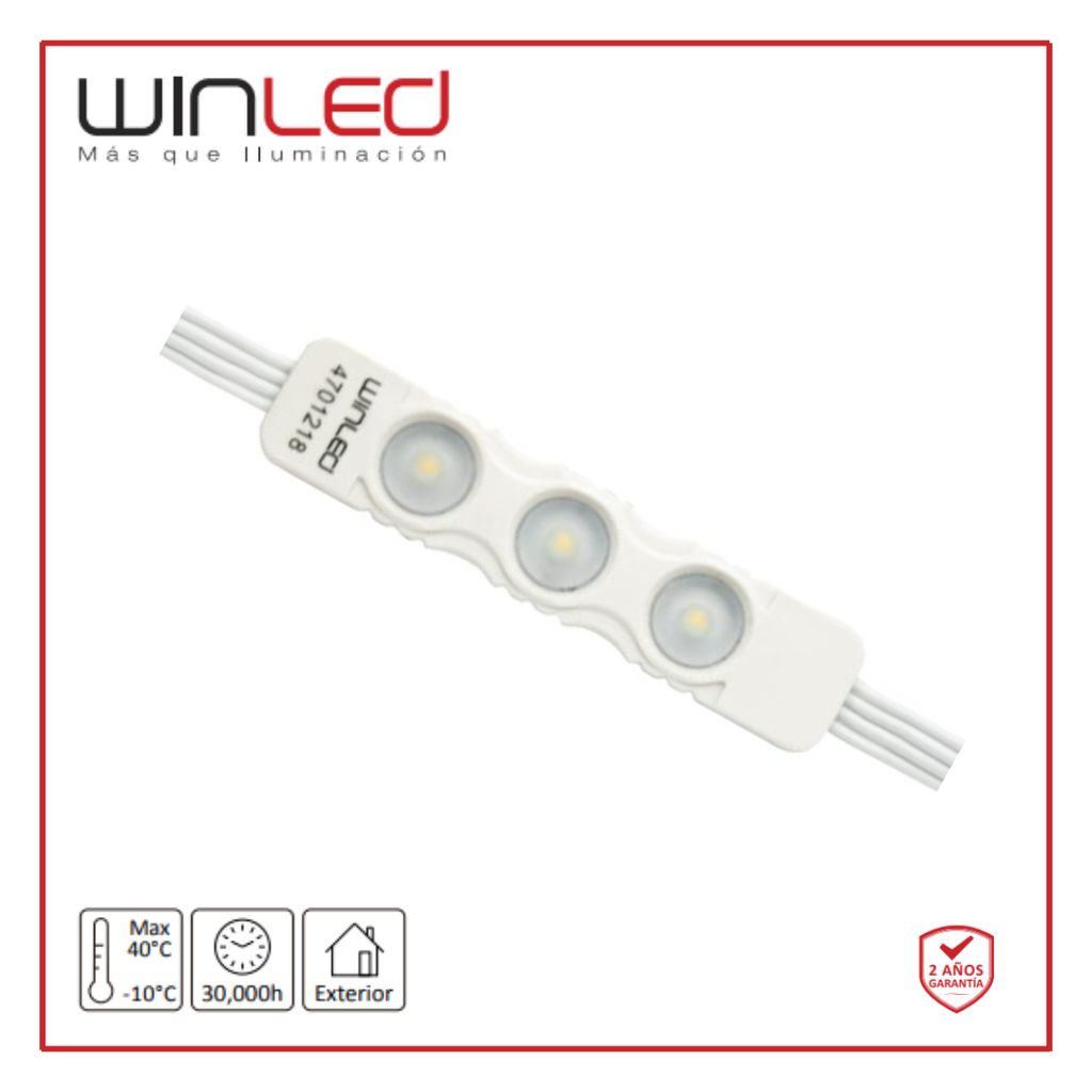 WIN- MÓDULO 3 LEDS 110-140VCA 1.6W BLANCO FRÍO