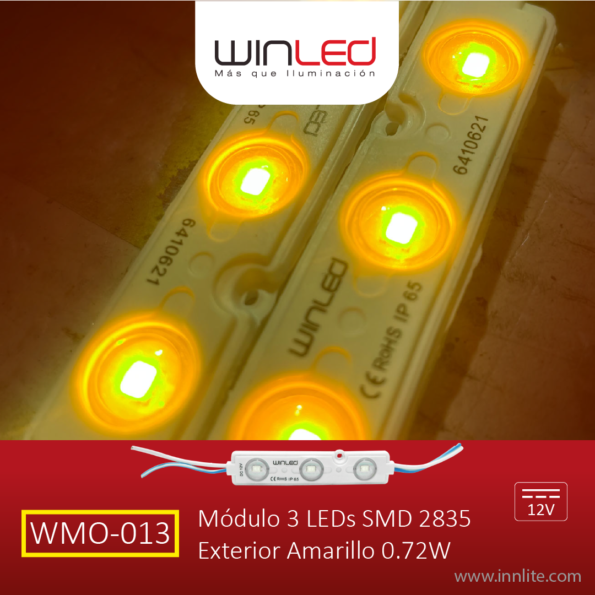 WIN- MÓDULO 3 LEDS SMD2835 AMARILLO EXTERIOR