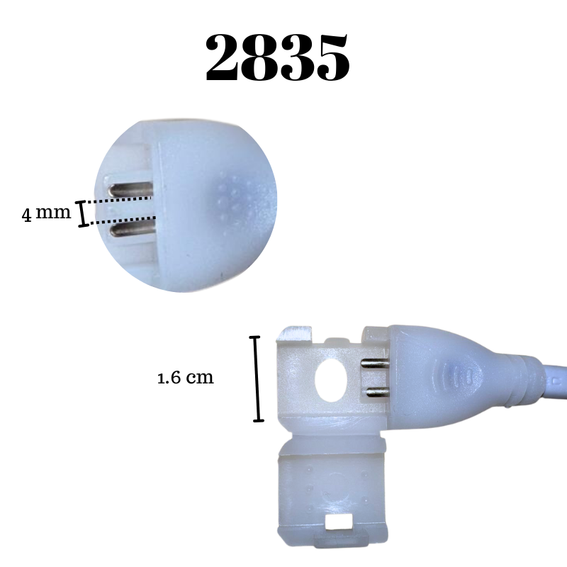 WIN- CONECTOR EXTENSIÓN MANGUERA LED COB 15CM EXTERIOR KIT 2PZAS