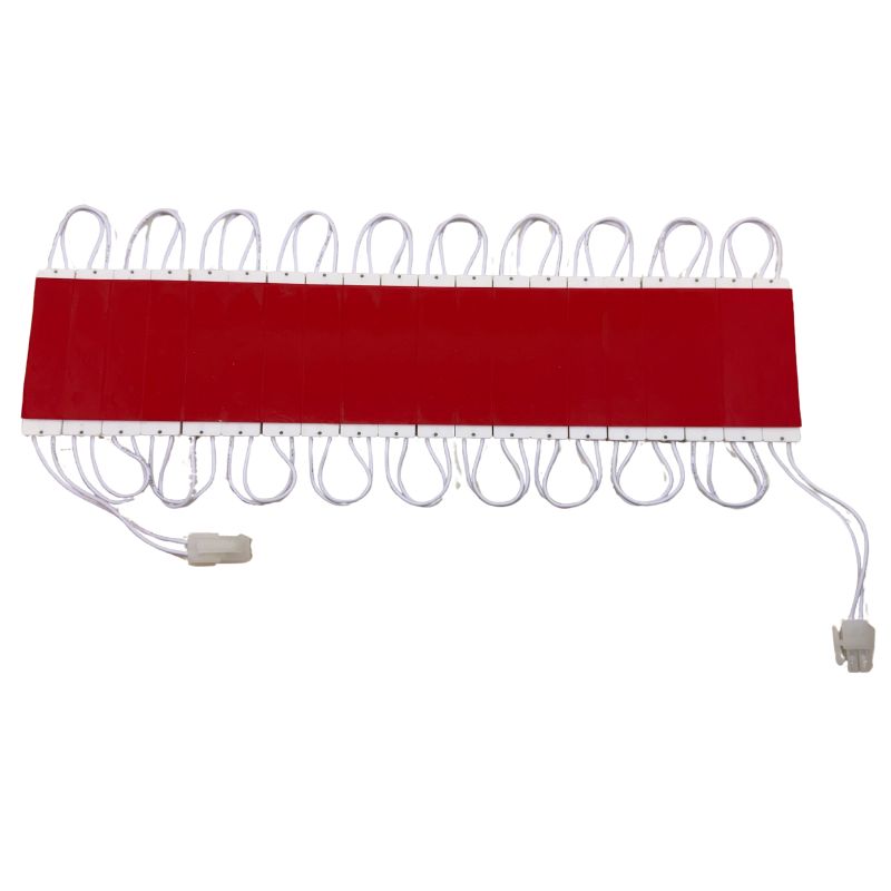 10pz  Módulos 3 Led P/ Exterior C/ Lupa 110V Frio estructura transparente