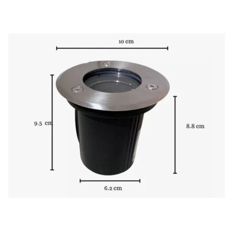 GEO- EMPOTRADO ACERO INOXIDABLE 19 CM