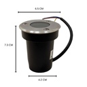 INN- EMPOTRABLE DE PISO LED MINI 1 W EXT BC