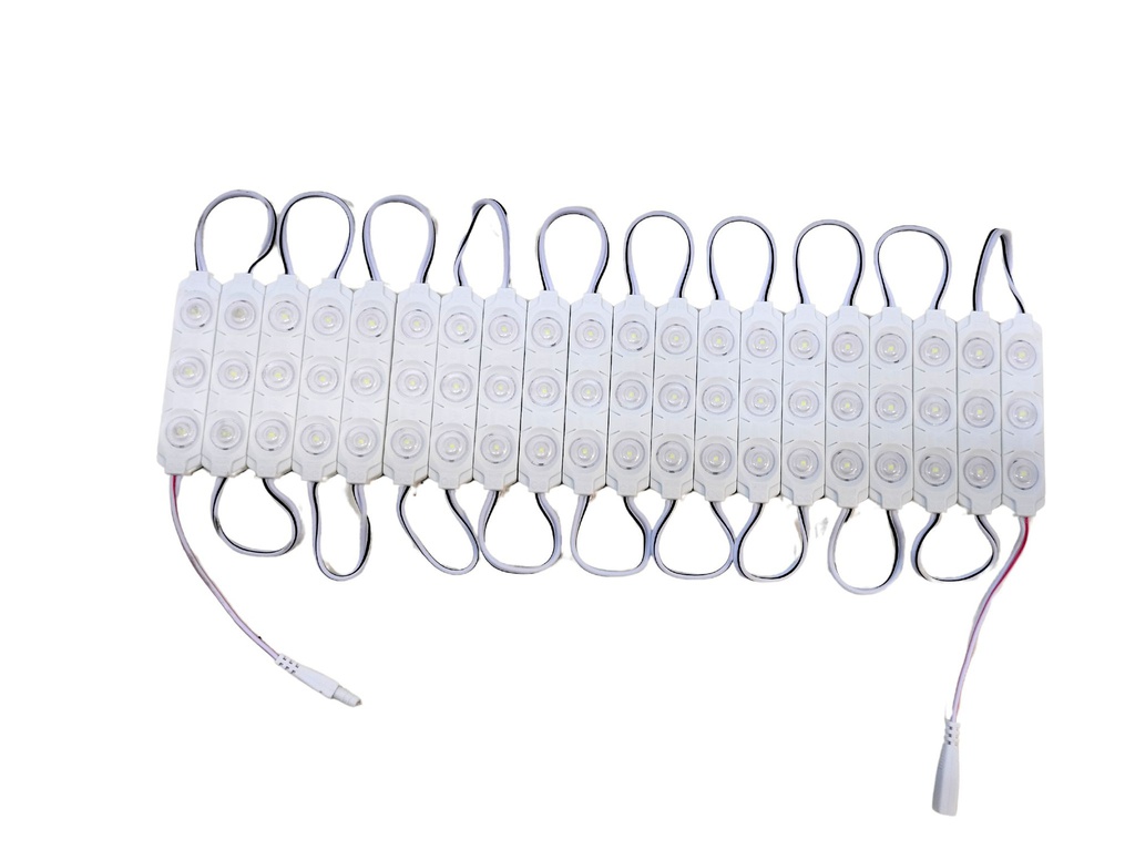 100pz Módulos 3 Led P/ Exterior Con Lupa 110v Frio Directo