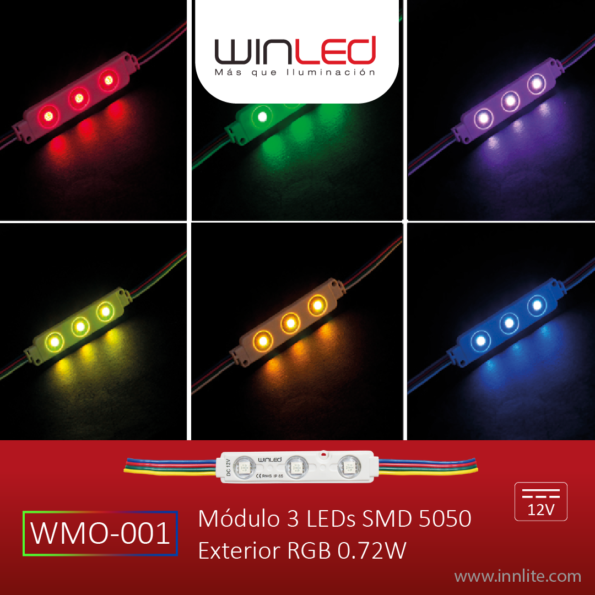 WIN- MÓDULO 3 LEDS SMD5050 EXTERIOR RGB