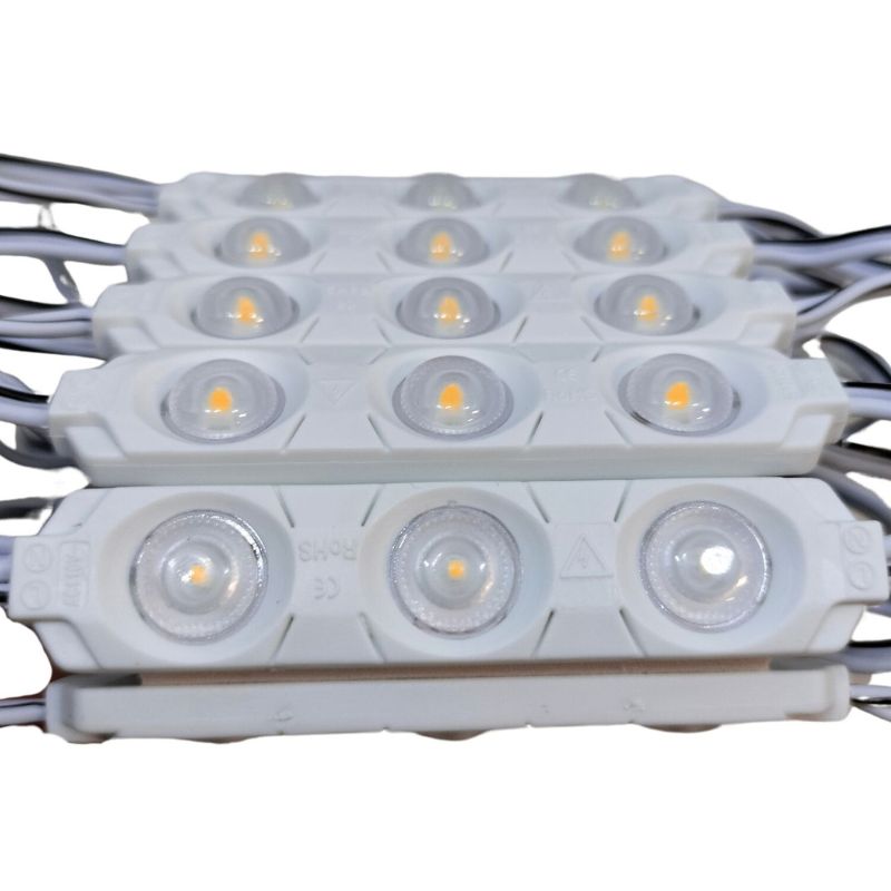 LAL- MODULO DE 3 LEDS BLANCO CALIDO 1.8W AC 110V IP65