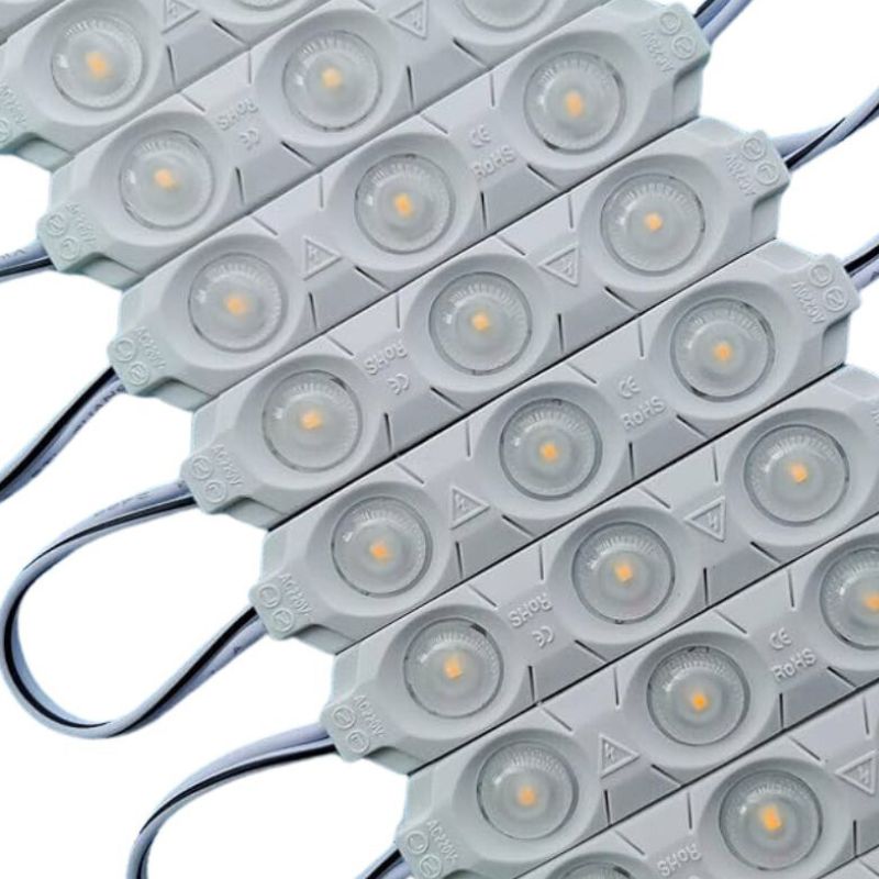 LAL- MODULO DE 3 LEDS BLANCO CALIDO 1.8W AC 110V IP65