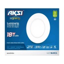 AKS- LUMINARIO EMPOTRABLE CIRCULAR LED, 18W, LUZ BLANCA 6500K