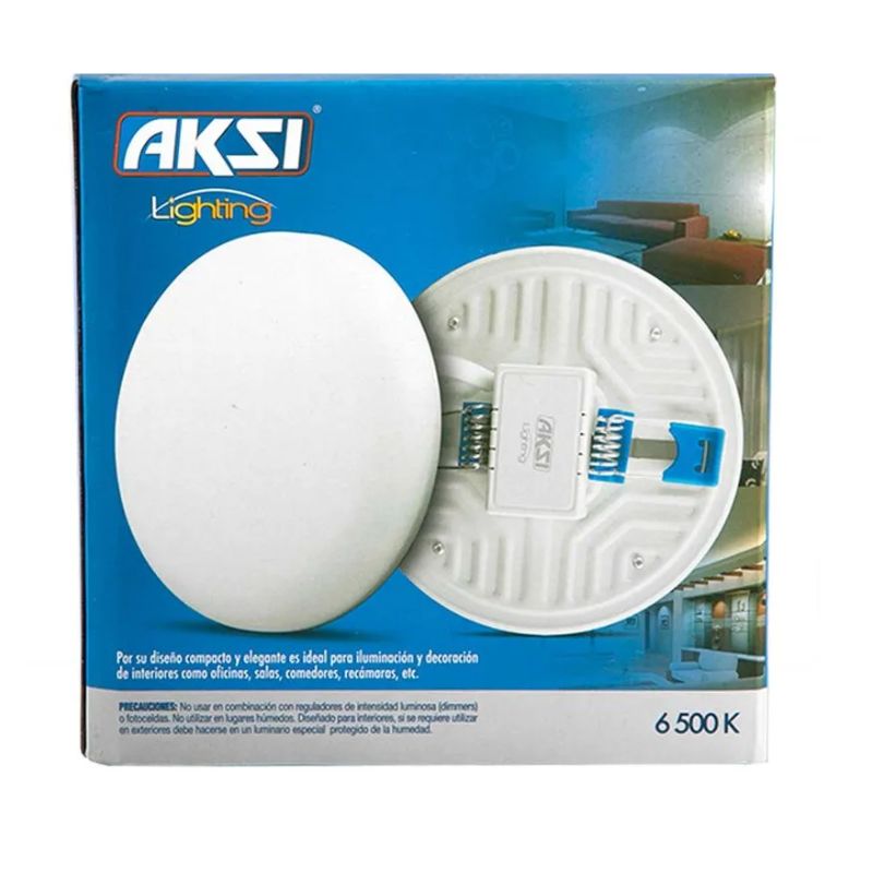 AKS - LUMINARIO CIRCULAR EMPOTRABLE AJUSTASBLE Y DE SOBREPONER 22W BF