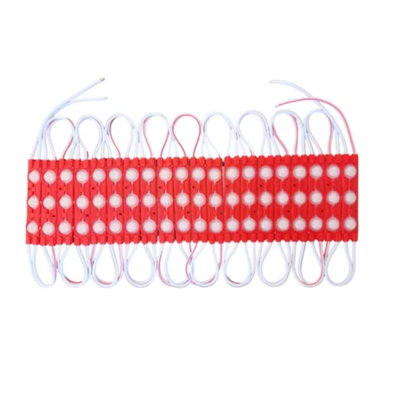 FULL- PAQUETE DE 100 MÓDULOS DE 3 LED SMD EXTERIOR ROJO