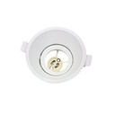 INN- EMPOTRABLE ARO METÁLICO DIRIGIBLE PROFESIONAL BLANCO INTERIOR BASE GU10