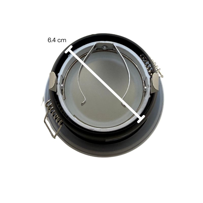 INN- EMPOTRABLE ARO METÁLICO FIJO PROFESIONAL BLANCO EXTERIOR IP65 BASE GU10