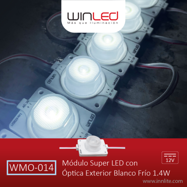 WIN- MÓDULO SÚPER LED CON ÓPTICA 1.4W B FRÍO