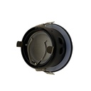 INN- EMPOTRABLE ARO METÁLICO FIJO PROFESIONAL NEGRO EXTERIOR IP65 BASE GU10