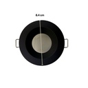 INN- EMPOTRABLE ARO METÁLICO FIJO PROFESIONAL NEGRO EXTERIOR IP65 BASE GU10