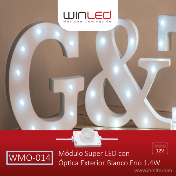 WIN- MÓDULO SÚPER LED CON ÓPTICA 1.4W B FRÍO