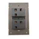 INN - PLACA LUXURY APAGADOR DE 2 INTERRUPTOR 3 VIAS COLOR BLANCO
