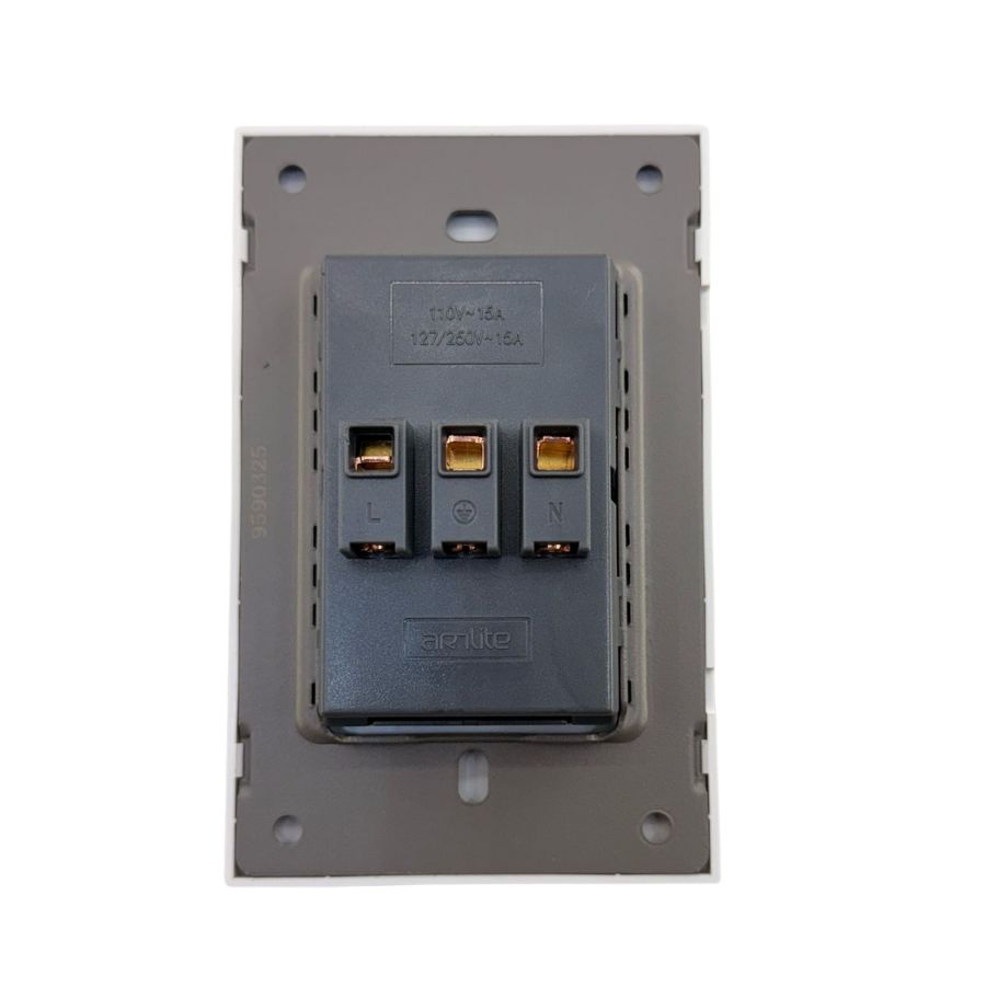 INN - PLACA LUXURY CONTACTO DOBLE COLOR BLANCO