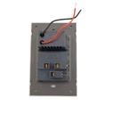 INN - PLACA LUXURY CONTACTO SENCILLO 90-277VCA Y CONVERTIDOR DE VOLTAJE DOBLE USB (TIPO A Y C) COLOR BLANCO