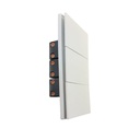 INN - PLACA LUXURY APAGADOR DE 3 INTERRUPTOR 3 VIAS COLOR BLANCO
