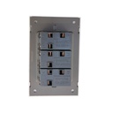 INN - PLACA LUXURY APAGADOR DE 3 INTERRUPTOR 3 VIAS COLOR BLANCO
