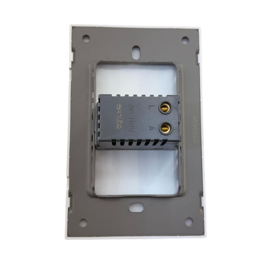 INN - PLACA LUXURY CONTACTO ATENUADOR ILUMINACIÓN 100W 127VCA  COLOR BLANCO