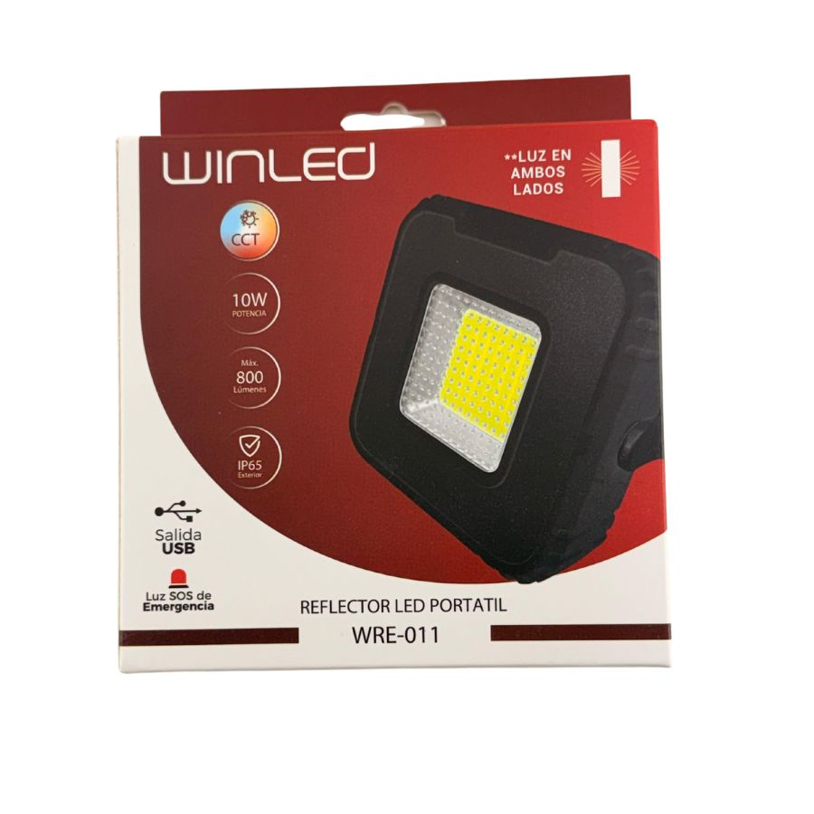 WIN- REFLECTOR LED PORTATIL RECARGABLE USB 10W