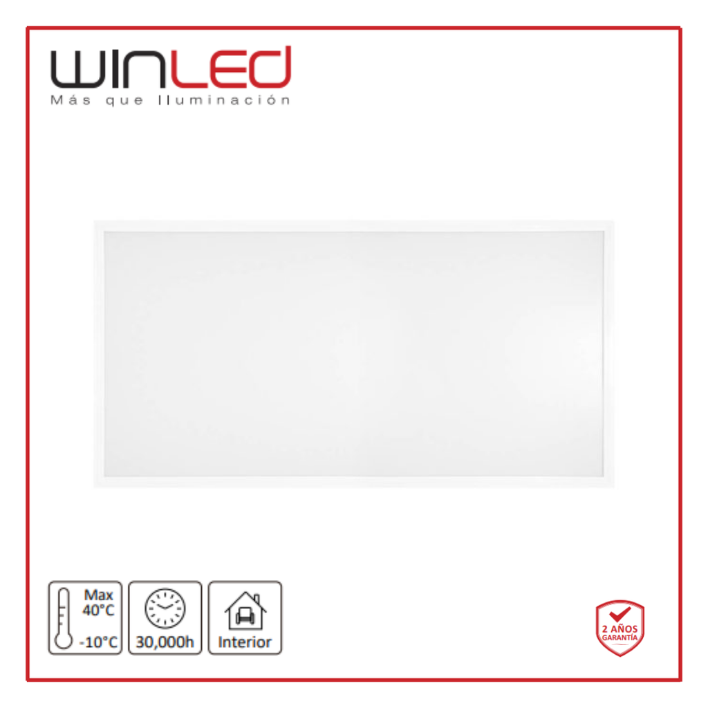 WIN- PANEL LED RECTANGULAR EMPOTRABLE BLANCO FRIO