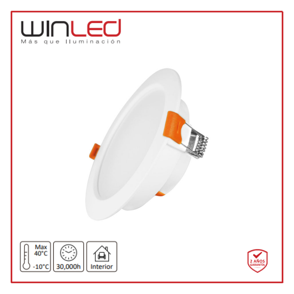 WIN- PANEL LED REDONDO EMPOTRABLE 12W BC